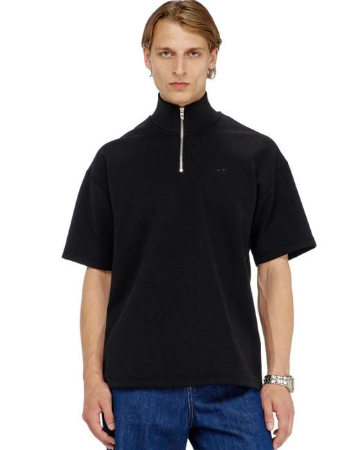 DIESEL Black Scuba Sweatshirt for men