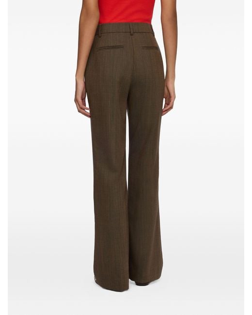 Ganni Multicolor Mélange-Effect Trousers