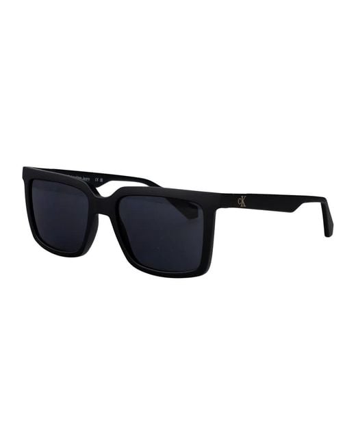 Calvin Klein Blue Matte Injected Sunglasses