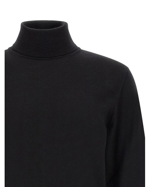 Zanone Black Turtle-Neck Sweater for men