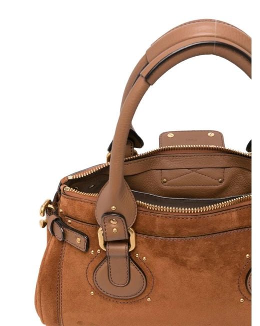 Chloé Brown Paddington Leather Shoulder Bag