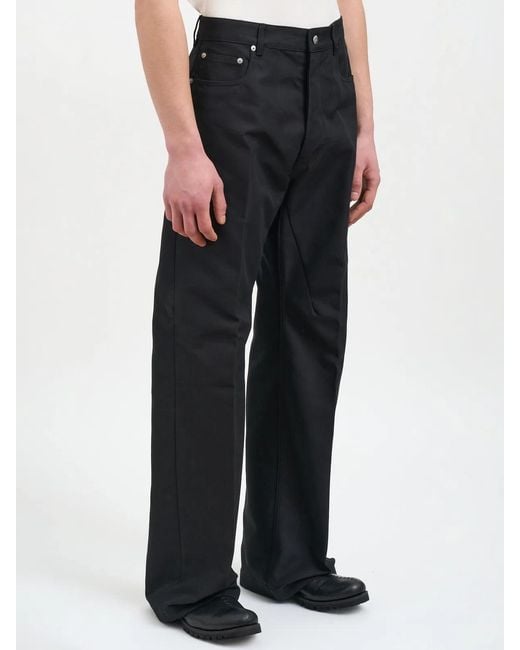 Rick Owens Black Pantaloni Geth Jeans for men