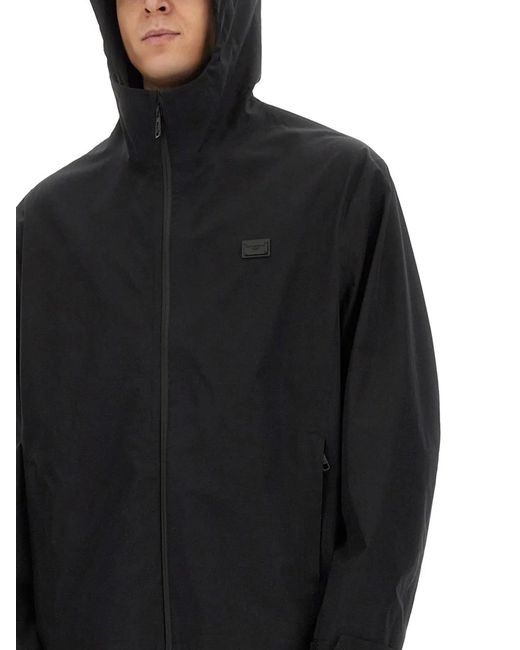 Dolce & Gabbana Black Dolce & Gabbana Hooded Jacket for men