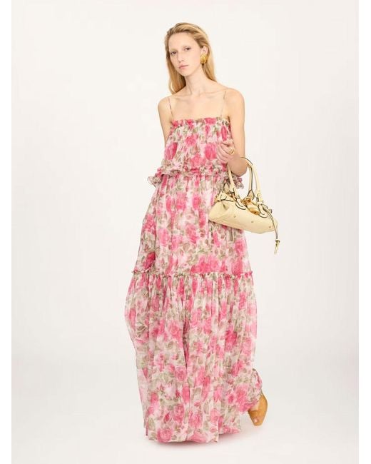 Chloé Pink Senza Spalline A Balze