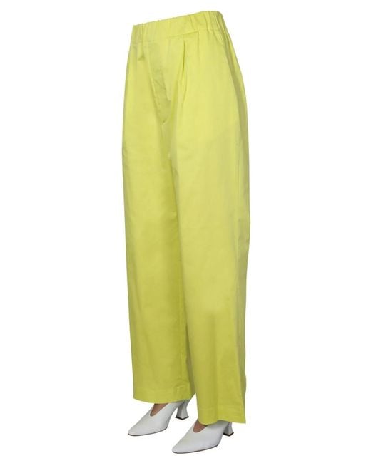 Jejia Yellow Wide Trousers