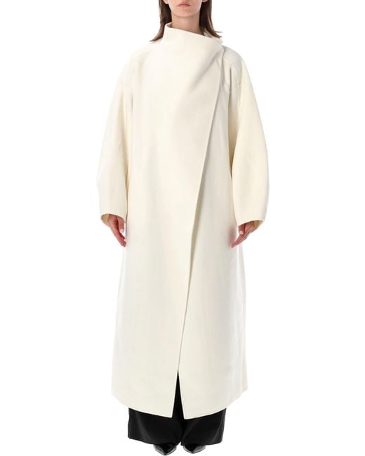 Frankie Shop White Leroy Wool Coat