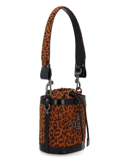 Vivienne Westwood White Small "Kitty" Bucket Bag