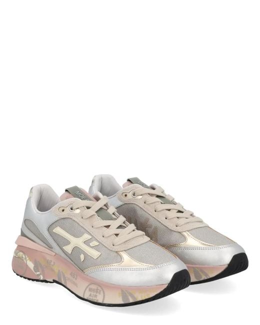 Premiata White "Moerund" Sneaker