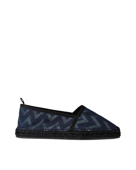 Missoni Blue Elle Wave Zig Zag Espadrilles