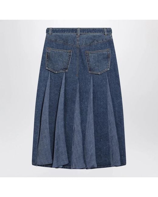 Sacai Blue Denim Skirt