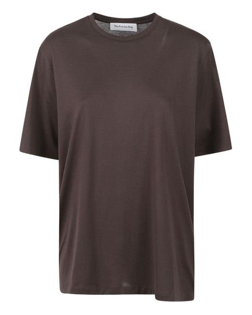 Frankie Shop Brown Organic Cotton T-Shirt
