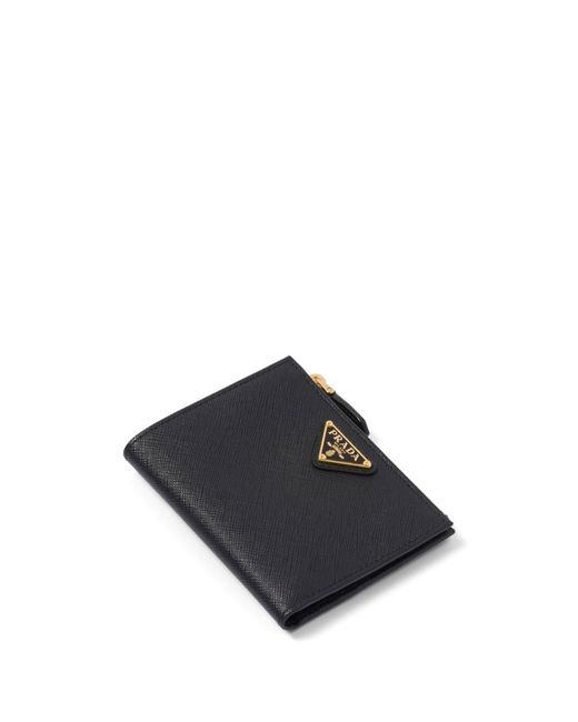 Prada Blue Leather Bill Wallet