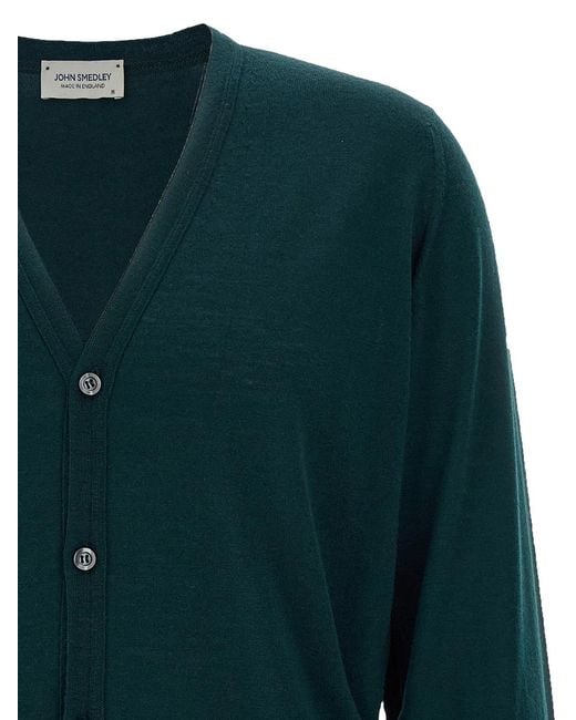 John Smedley Green 'Petworth' Cardigan for men