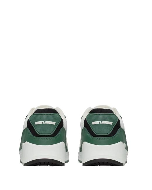 Saint Laurent White Bump Sneakers for men