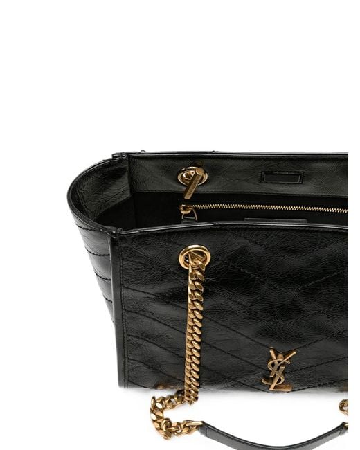 Saint Laurent White Borsa Shopping Niki Piccola