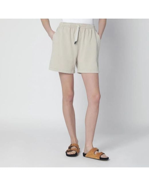 Isabel Marant Natural Sand-Coloured Sporty Shorts
