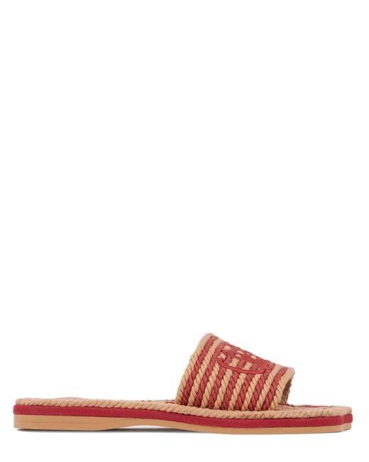 Chloé Pink Sand Flat Sandals