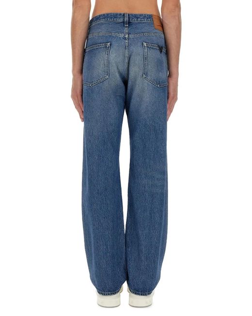 Valentino Blue Jeans With Logo Detail for men