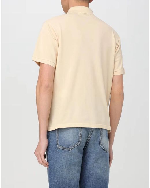 Saint Laurent Natural Cassandre Ysl Logo Polo Shirt for men