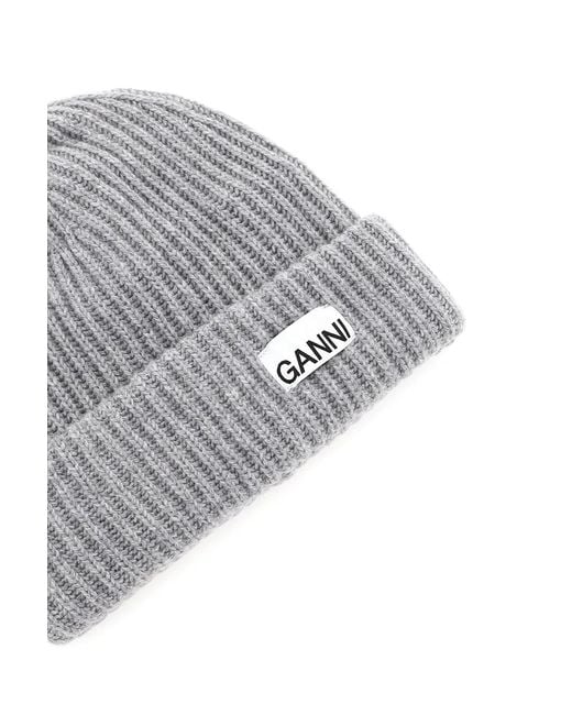 Ganni Gray Hat