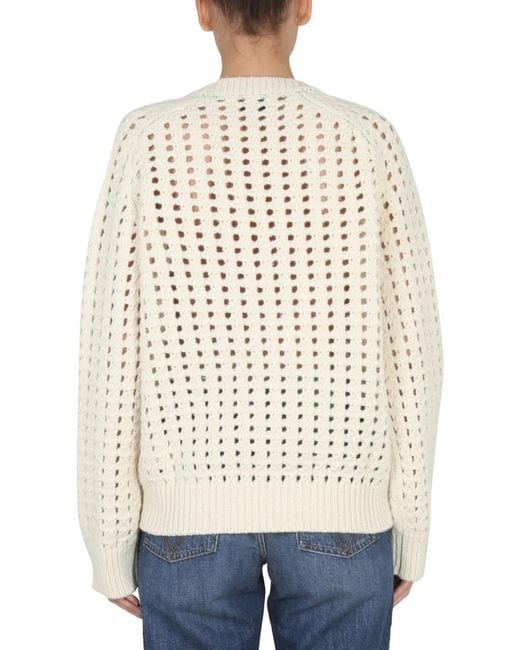 Bottega Veneta Natural Maglia Traforata