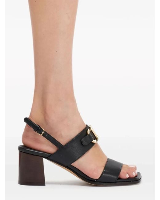 Ferragamo Black Lou 55 Sandals