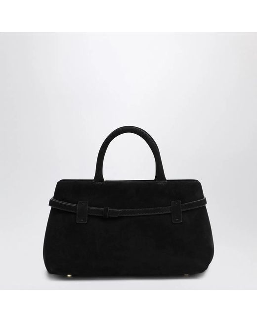 MANU Atelier Black Le Cambon 25 Suede Bag