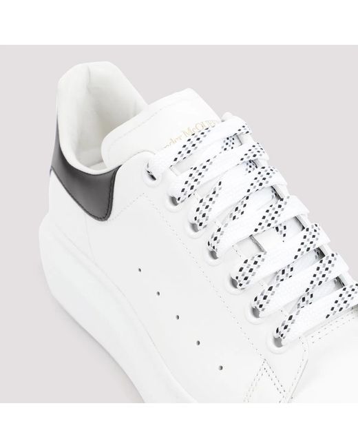 McQueen White Leather Chunky Sneakers for men