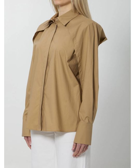 FEDERICA TOSI Natural Open Sleeve Shirt
