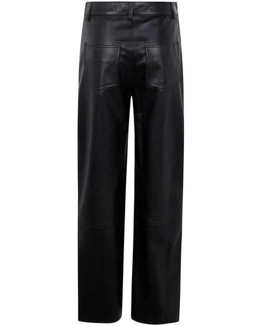 Loulou de Saison Blue Figari Leather Pants