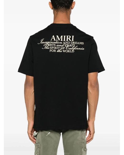 Amiri Black Spirit T-Shirt for men