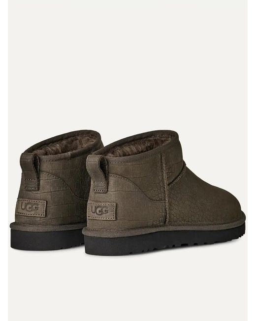Ugg Brown Classic Ultra Mini Embossed for men