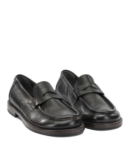 Moma Black "Idolo" Loafers for men