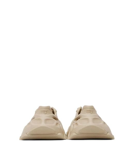 Balenciaga Natural Hd Lace-Up Cut-Out Sneakers