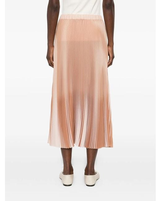 Fabiana Filippi Pink Pleated Long Skirt