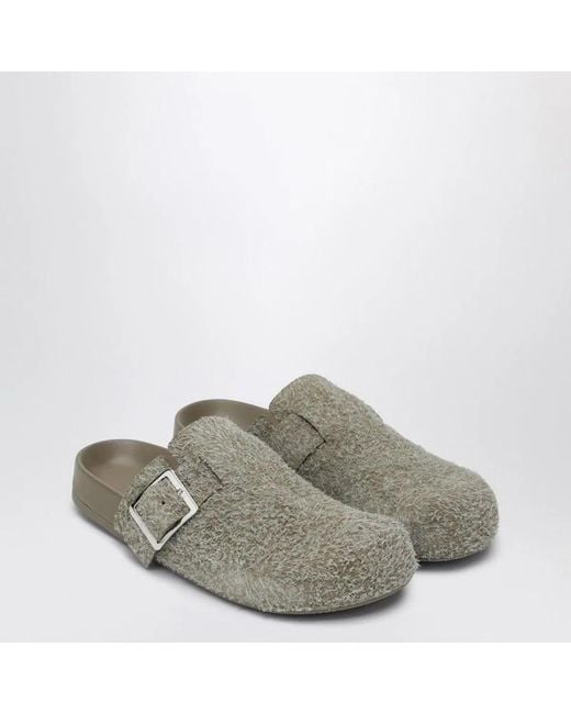 Loewe Gray Ease Buckle Mule for men