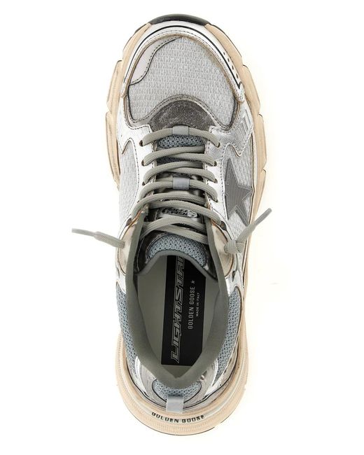 Golden Goose Deluxe Brand White 'Lightstar' Sneakers