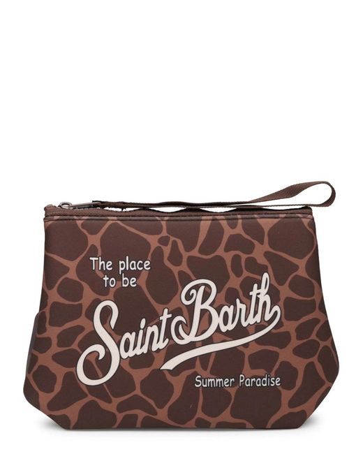 Mc2 Saint Barth Brown Aline Mini Clutch Pouch (15.5Cm X 21Cm X 7Cm) for men