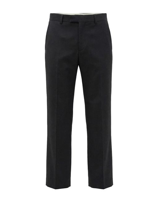 Gucci Black Wool Silk Pants for men