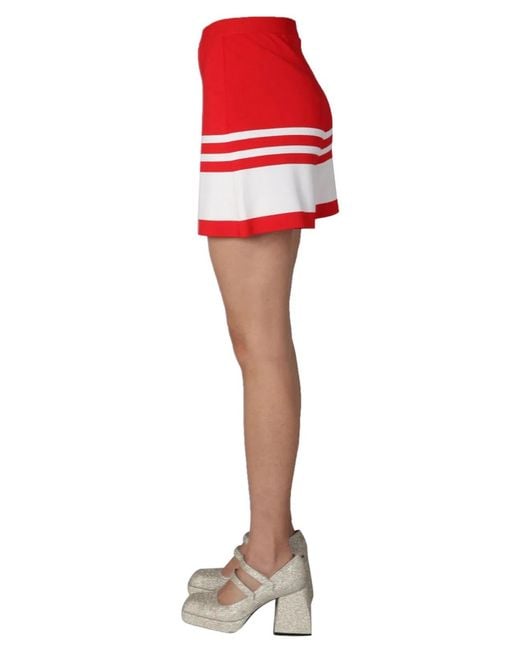 Boutique Moschino Red "Sailor Mood" Shorts