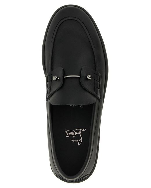 Christian Louboutin Black 'Chambeliboat' Loafers for men