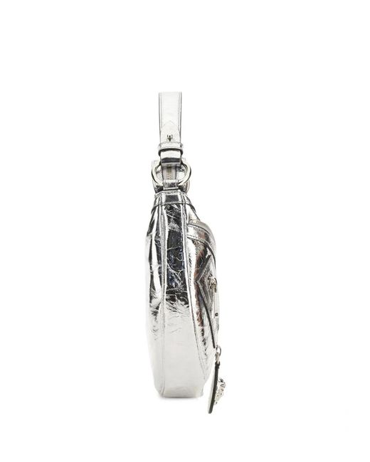 Versace White Mini Hobo Handbag