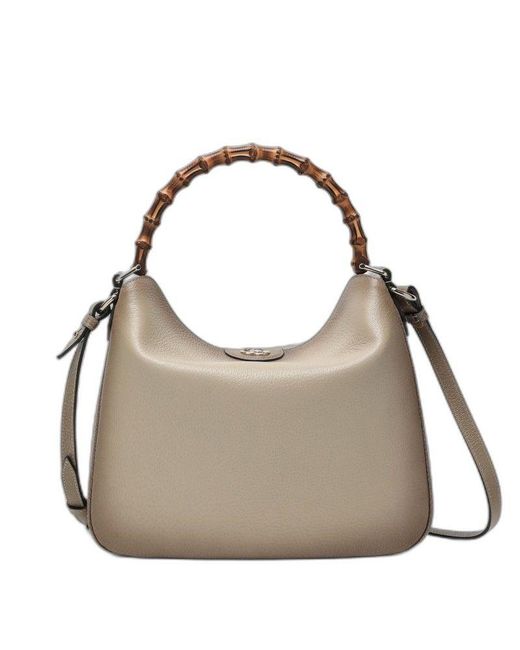 Gucci Gray Shoulder Bag Diana Medium Size