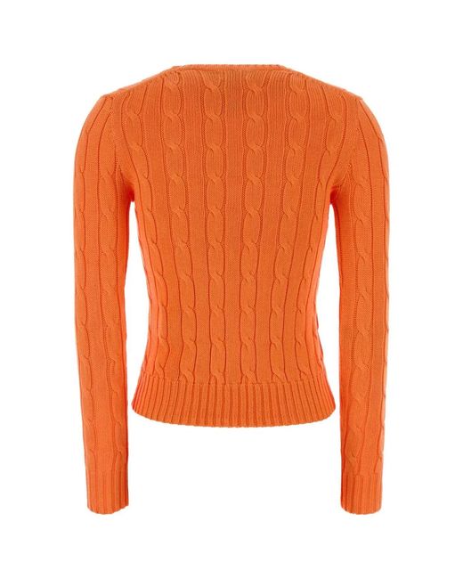 Polo Ralph Lauren Orange Julianna-Long Sleeve-Pullover