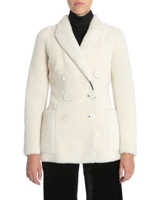 McQueen Natural Double Breasted Coat