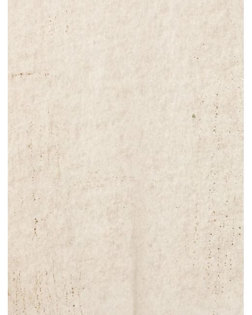 Avant Toi White Bicolor Cashmere Scarf 185X90