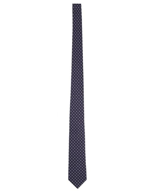 Tagliatore Blue Silk Tie for men
