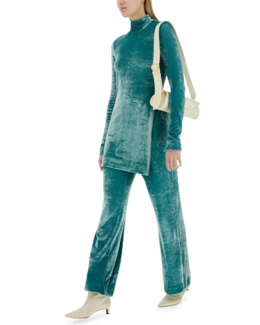 Jil Sander Green Long Sleeve Top