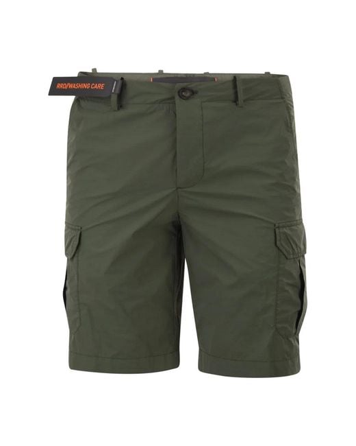 Rrd Green Stretch Technical Cargo Bermuda Shorts for men