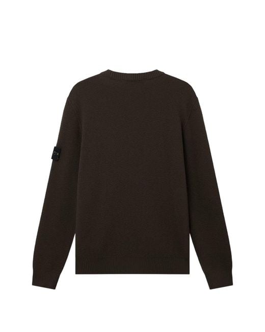 Stone Island Black 5100011 Pure Rws Wool Jumper for men